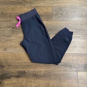 FIGS Zamora Jogger Scrub Pants XS Petite Night Sky